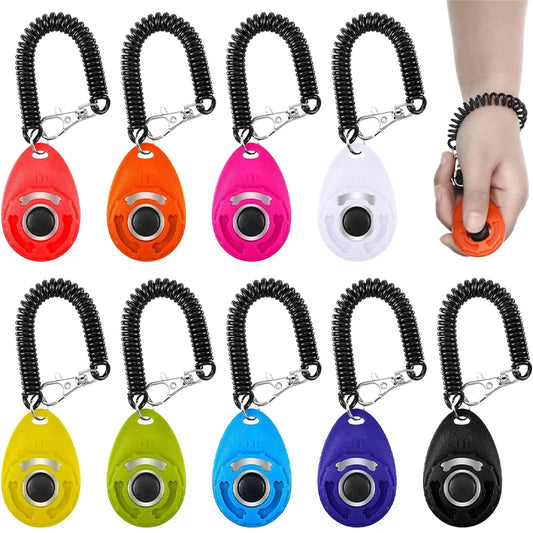 Pet Training Clicker with Wrist Strap – Effective Behavior Training Tool for Dogs, Cats, and More