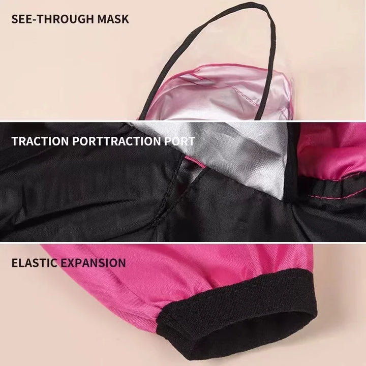 Fashionable Waterproof Pet Raincoat with Hoodie for Dogs, XS-4XL, Light &amp; Comfortable Ditzy Petunia