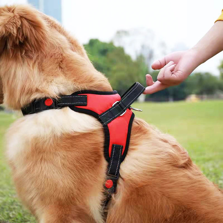 Saddle Dog Harness – Reflective, Adjustable, and No-Pull for All Sizes