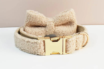 Custom Engraved Velvet Dog Collar and Leash Set – Padded, Breakaway & Personalized for All Sizes