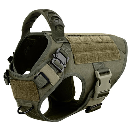 Adjustable Dog Vest Harness – Padded Nylon No-Pull Harness for Adult Dogs