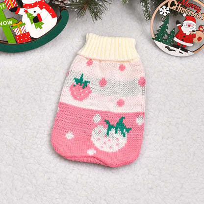 Lovely Pet Cat Sweater - Warm & Stylish Wool Sweater for Cats - Cartoon Design in Multiple Sizes Ditzy Petunia