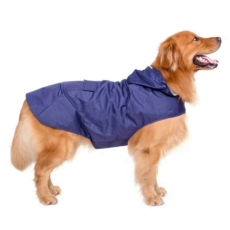 Waterproof Dog Raincoat with Hood | Reflective Pet Rain Poncho for Small &amp; Large Dogs | Raincoat for Chihuahua, Husky &amp; More - Ditzy Petunia