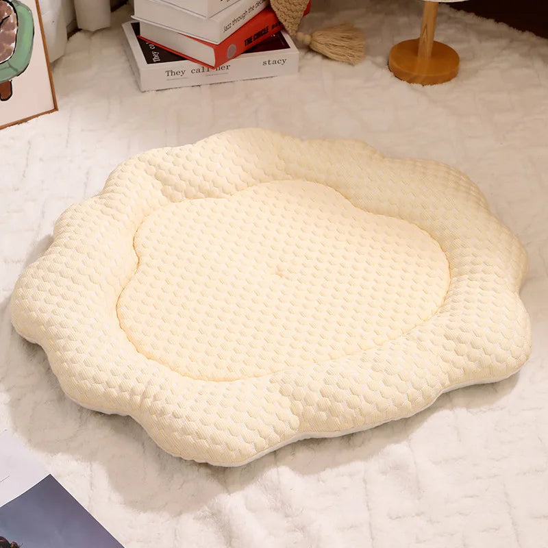 Orthopedic Plush Cat Bed – Washable All-Season Pet Bed - Ditzy Petunia