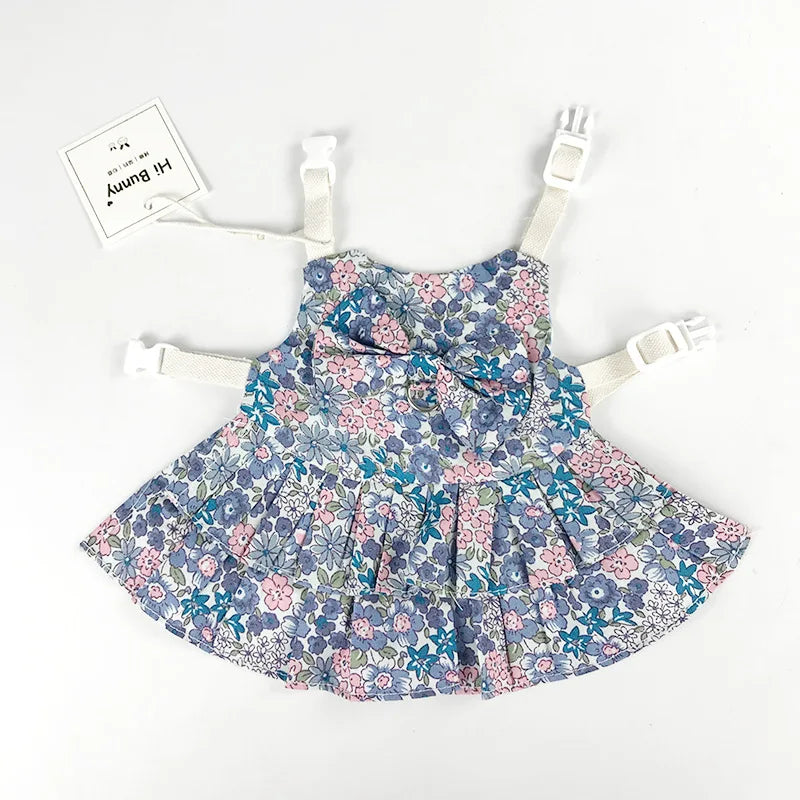 Fashion Chinchilla & Rabbit Skirt Dress – Adorable Cotton Pet Outfit
