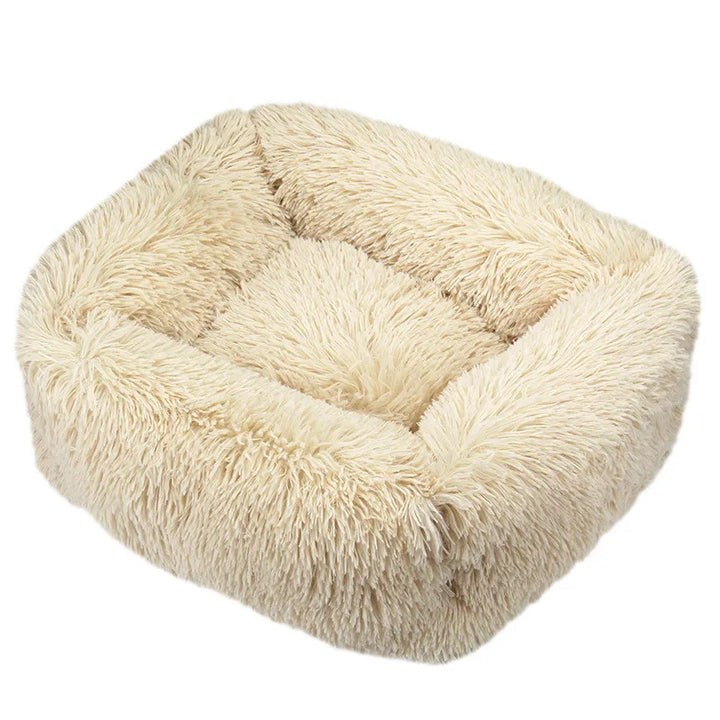 Luxury Plush Dog Bed - Washable Calming Pet Bed : XXL (110x90 cm) - Ditzy Petunia