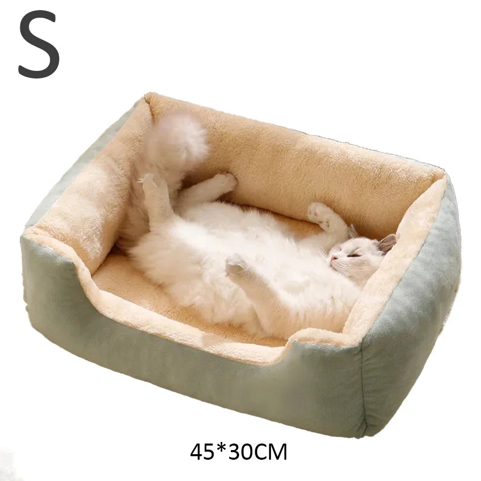 Soft Plush Cat Bed – Breathable, Lightweight & Cozy Sleeping Mat