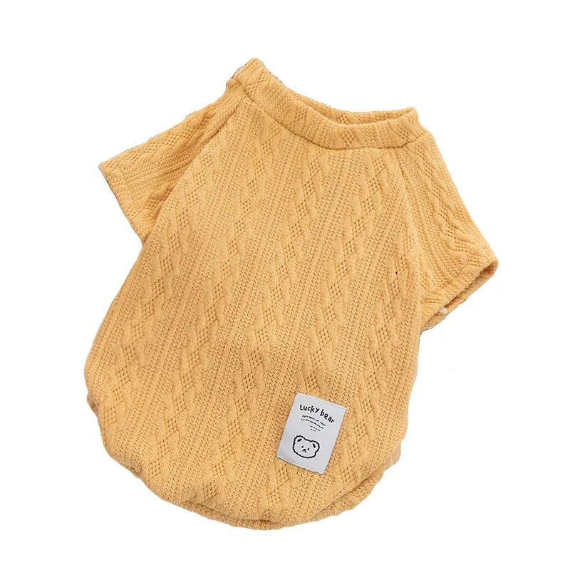 Knitted Dog Sweater - Warm Winter Wear for Small Dogs &amp; Cats | Cozy Wool Pet Apparel - Ditzy Petunia