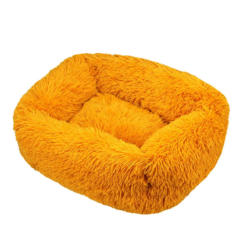 Luxury Plush Dog Bed - Washable Calming Pet Bed : XXL (110x90 cm) - Ditzy Petunia