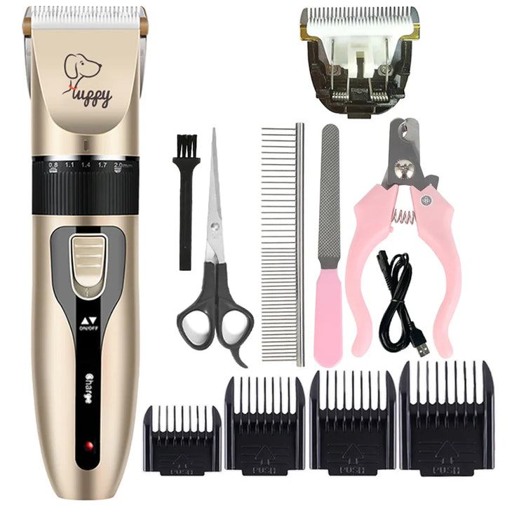 Dog Hair Clipper – Electric Pet Grooming Trimmer for Cats &amp; Puppies | Ceramic Blade Professional Shaver Set | Grooming Supplies &amp; Promotions Ditzy Petunia