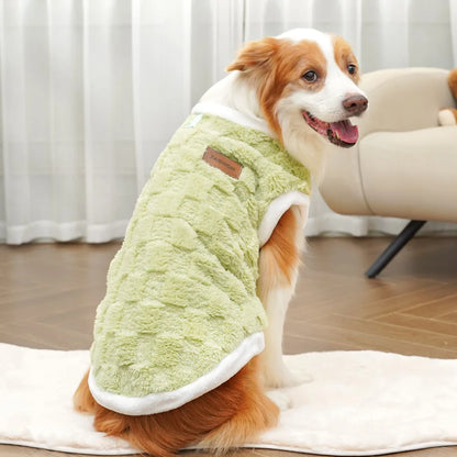 Warm Polar Fleece Dog Coat – Autumn & Winter Sweater Vest for Medium and Large Dogs
