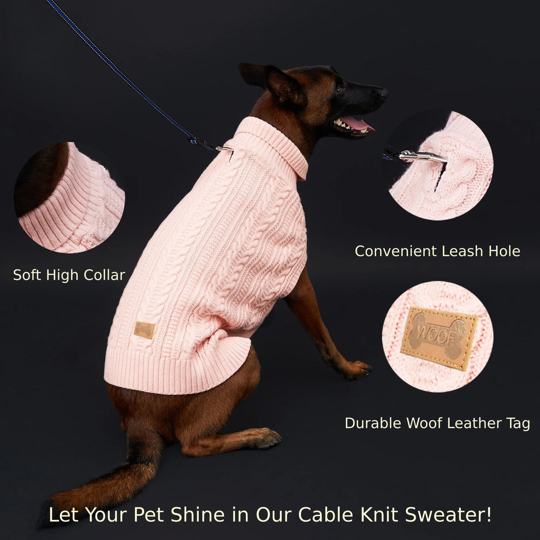 Cozy Acrylic Dog Sweater – Warm, Lightweight &amp; Stylish for Cooler Seasons - Ditzy Petunia