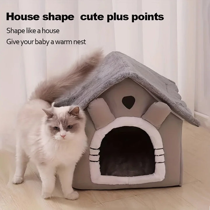 Cozy Fiber Cat House – Breathable Comfort for Your Feline - Ditzy Petunia