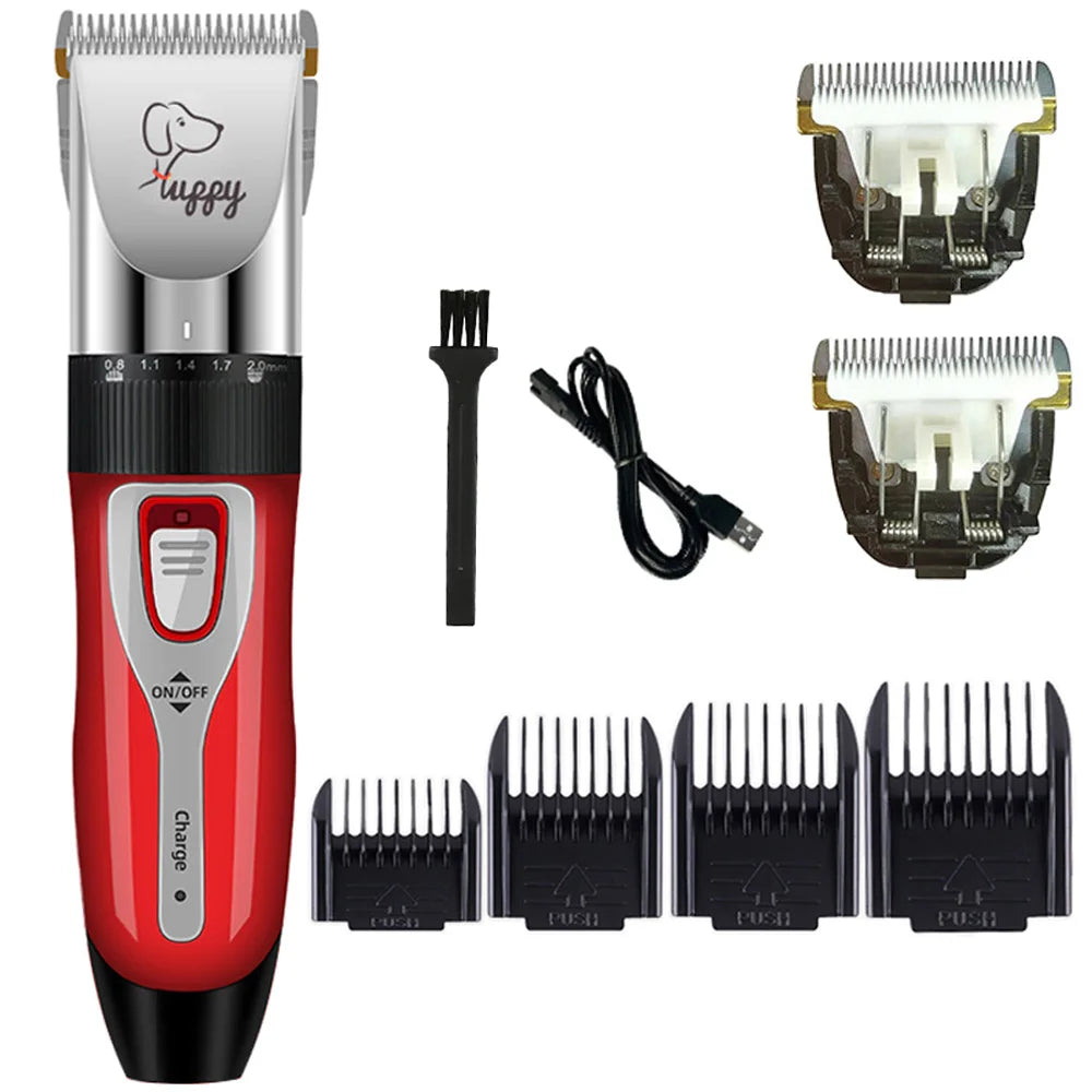 Dog Hair Clipper – Electric Pet Grooming Trimmer for Cats &amp; Puppies | Ceramic Blade Professional Shaver Set | Grooming Supplies &amp; Promotions Ditzy Petunia