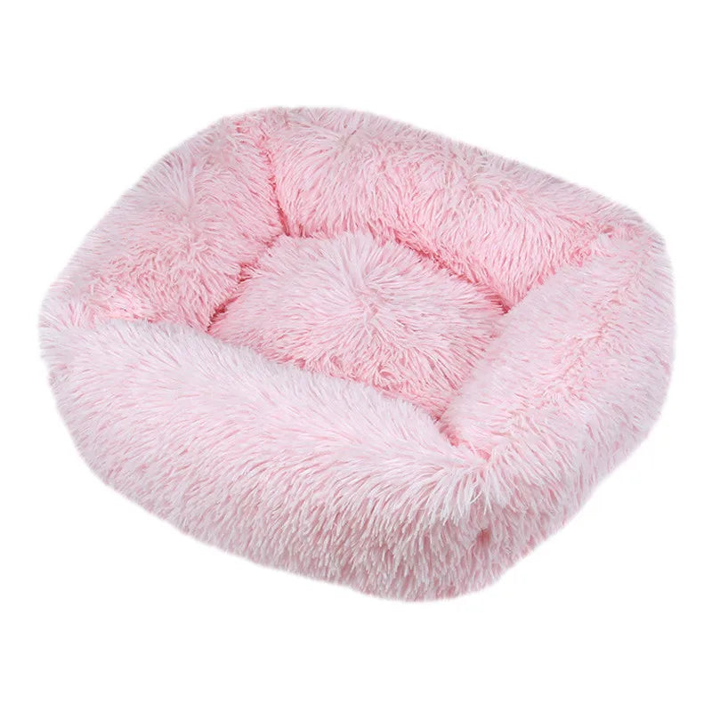 Luxury Plush Dog Bed - Washable Calming Pet Bed for Small, Medium, and Large Dogs Ditzy Petunia