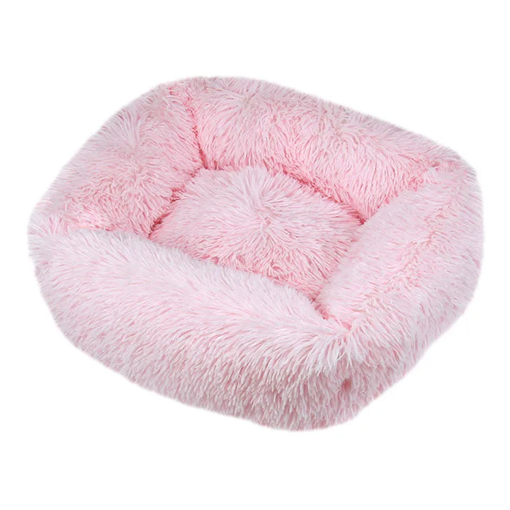 Luxury Plush Dog Bed - Washable Calming Pet Bed : XXL (110x90 cm) - Ditzy Petunia