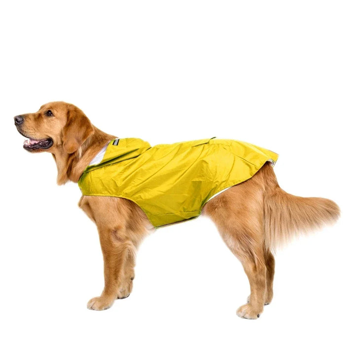 Waterproof Dog Raincoat with Hood | Reflective Pet Rain Poncho for Small &amp; Large Dogs | Raincoat for Chihuahua, Husky &amp; More - Ditzy Petunia