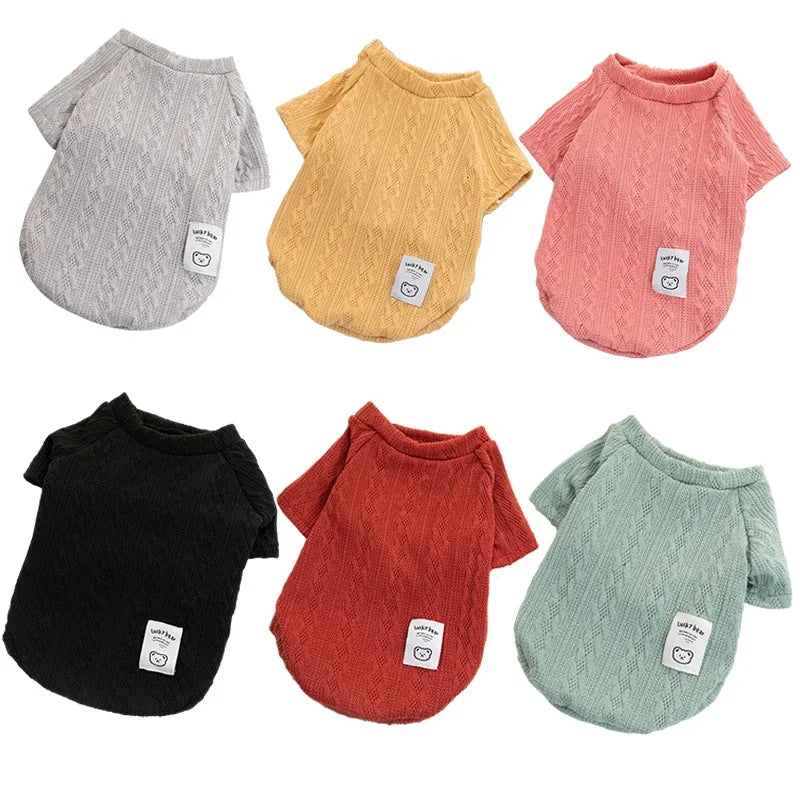 Knitted Dog Sweater - Warm Winter Wear for Small Dogs &amp; Cats | Cozy Wool Pet Apparel - Ditzy Petunia