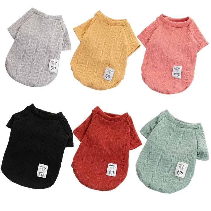 Knitted Dog Sweater - Warm Winter Wear for Small Dogs &amp; Cats | Cozy Wool Pet Apparel - Ditzy Petunia