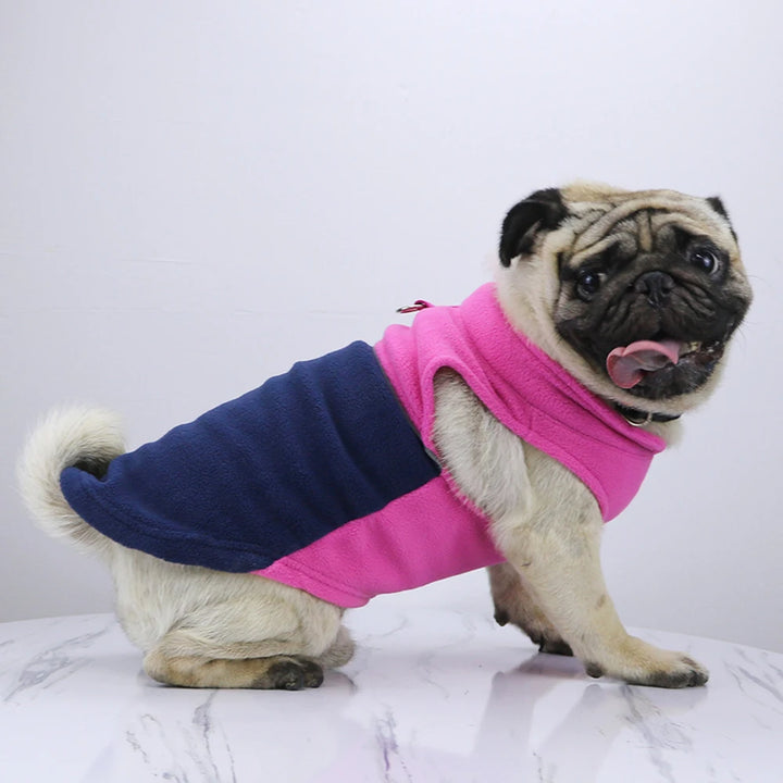 🐶 Cozy Winter Fleece Dog Vest – Warm Jacket for Small Breeds - Ditzy Petunia