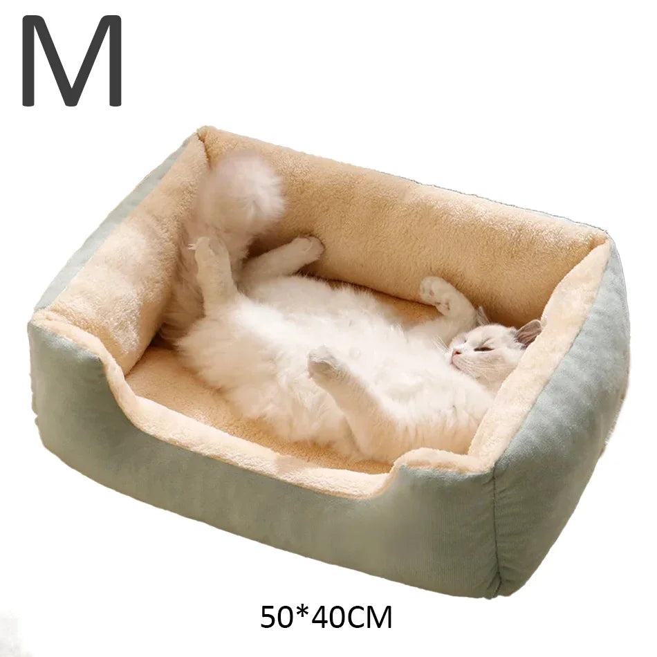 Soft Plush Cat Bed – Breathable, Lightweight & Cozy Sleeping Mat