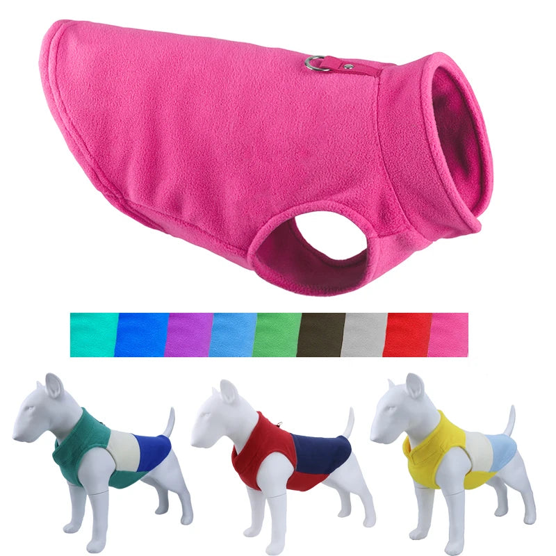 🐶 Cozy Winter Fleece Dog Vest – Warm Jacket for Small Breeds - Ditzy Petunia