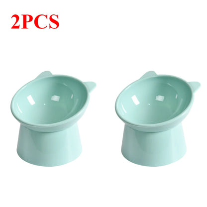 Tilted Cat/Dogs Food Bowl – Ergonomic & Whisker-Friendly Design
