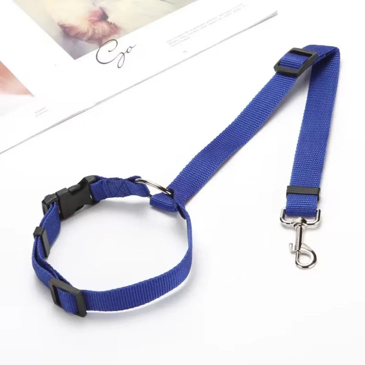 Adjustable Pet Car Seat Belt Leash - Durable Safety Harness for Dogs and Cats Ditzy Petunia