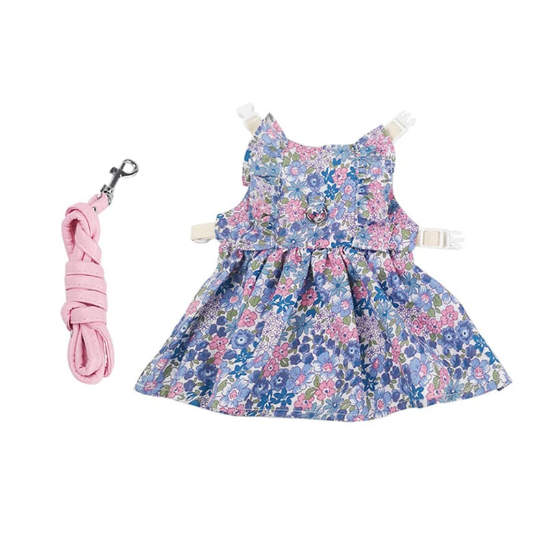 Fashion Chinchilla & Rabbit Skirt Dress – Adorable Cotton Pet Outfit