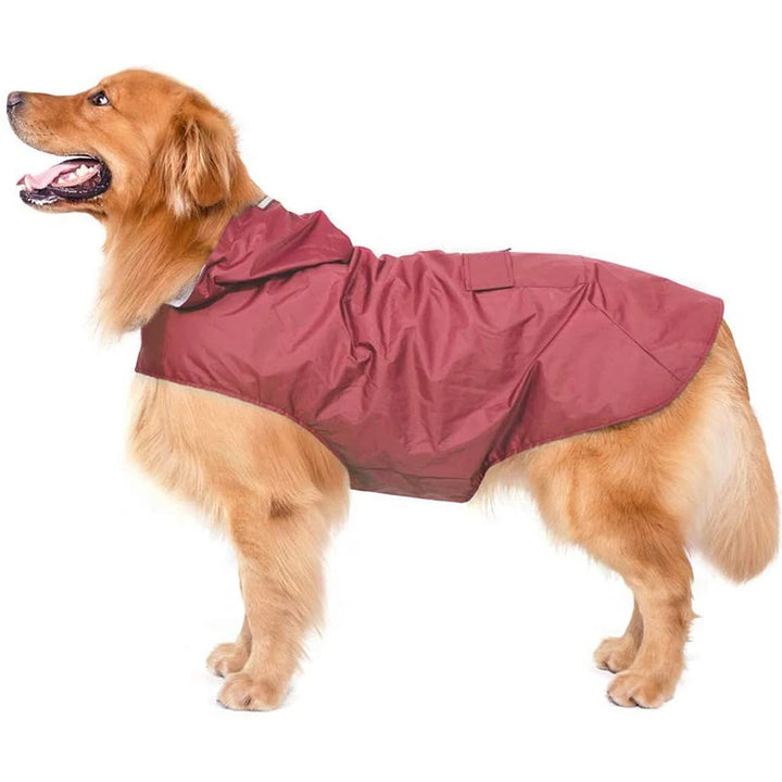 Waterproof Dog Raincoat with Hood | Reflective Pet Rain Poncho for Small &amp; Large Dogs | Raincoat for Chihuahua, Husky &amp; More - Ditzy Petunia