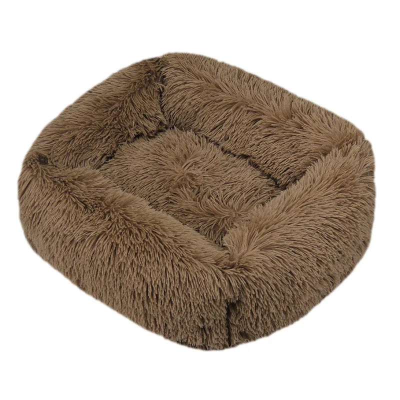 Luxury Plush Dog Bed - Washable Calming Pet Bed : XXL (110x90 cm) - Ditzy Petunia