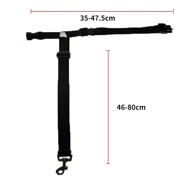 Adjustable Pet Car Seat Belt Leash - Durable Safety Harness for Dogs and Cats Ditzy Petunia