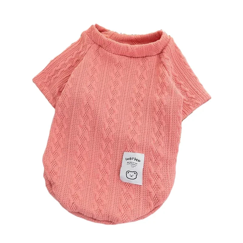 Knitted Dog Sweater - Warm Winter Wear for Small Dogs &amp; Cats | Cozy Wool Pet Apparel - Ditzy Petunia