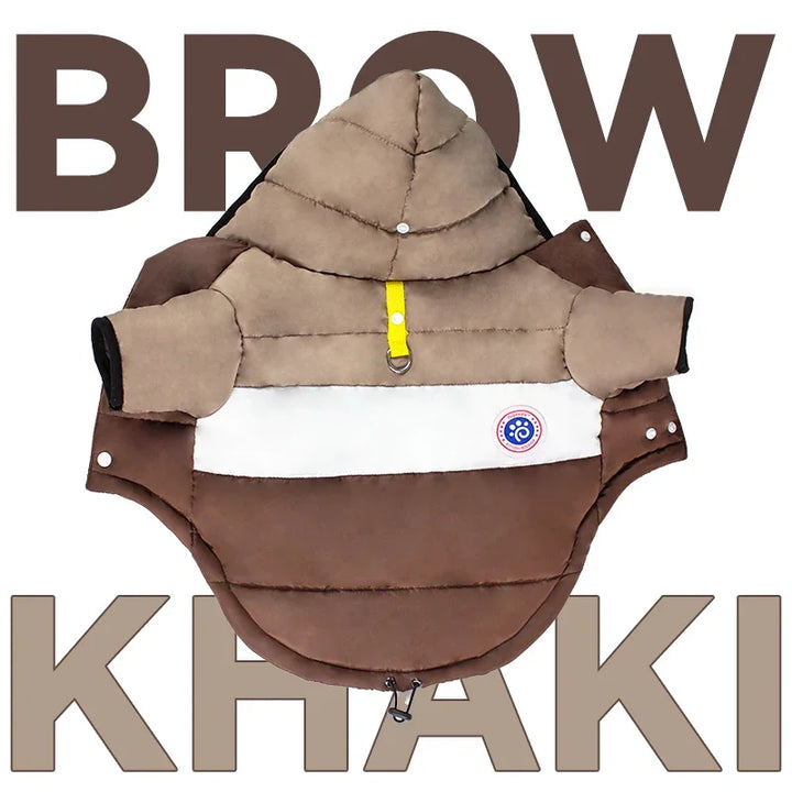 Winter Dog Jacket Coat | Warm Waterproof Pet Clothes for Small, Medium &amp; Large Dogs | Polyester Dog Winter Coat - Ditzy Petunia