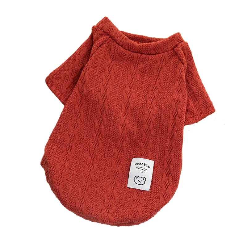 Knitted Dog Sweater - Warm Winter Wear for Small Dogs &amp; Cats | Cozy Wool Pet Apparel - Ditzy Petunia