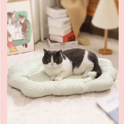 Orthopedic Plush Cat Bed – Washable All-Season Pet Bed