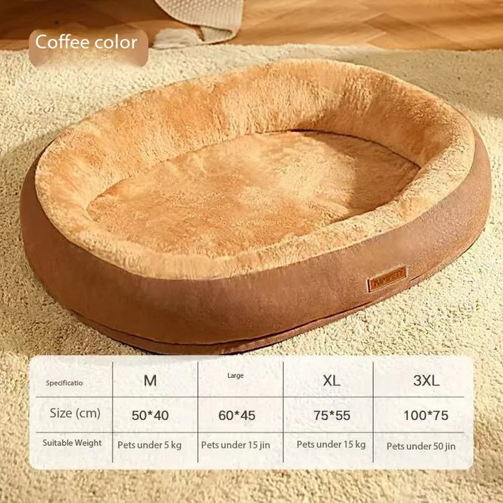 Plush Cat &amp; Dog Bed – Cozy, Breathable Winter Pet Bed