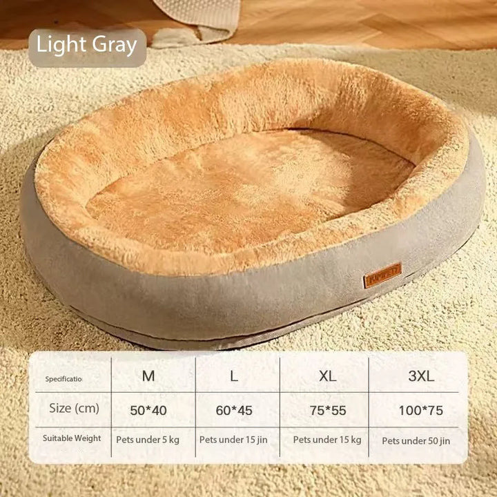 Plush Cat &amp; Dog Bed – Cozy, Breathable Winter Pet Bed