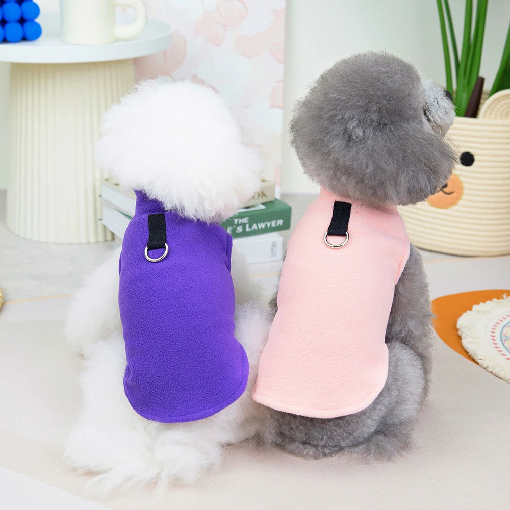 Soft Dog Vest Winter Jacket for Small &amp; Medium Dogs - Cozy Pet Cloak Coat for Puppies and Chihuahuas - Ditzy Petunia
