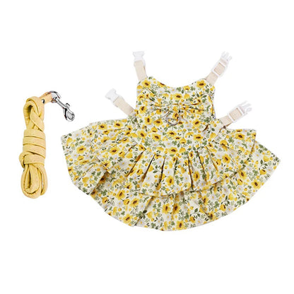 Fashion Chinchilla & Rabbit Skirt Dress – Adorable Cotton Pet Outfit