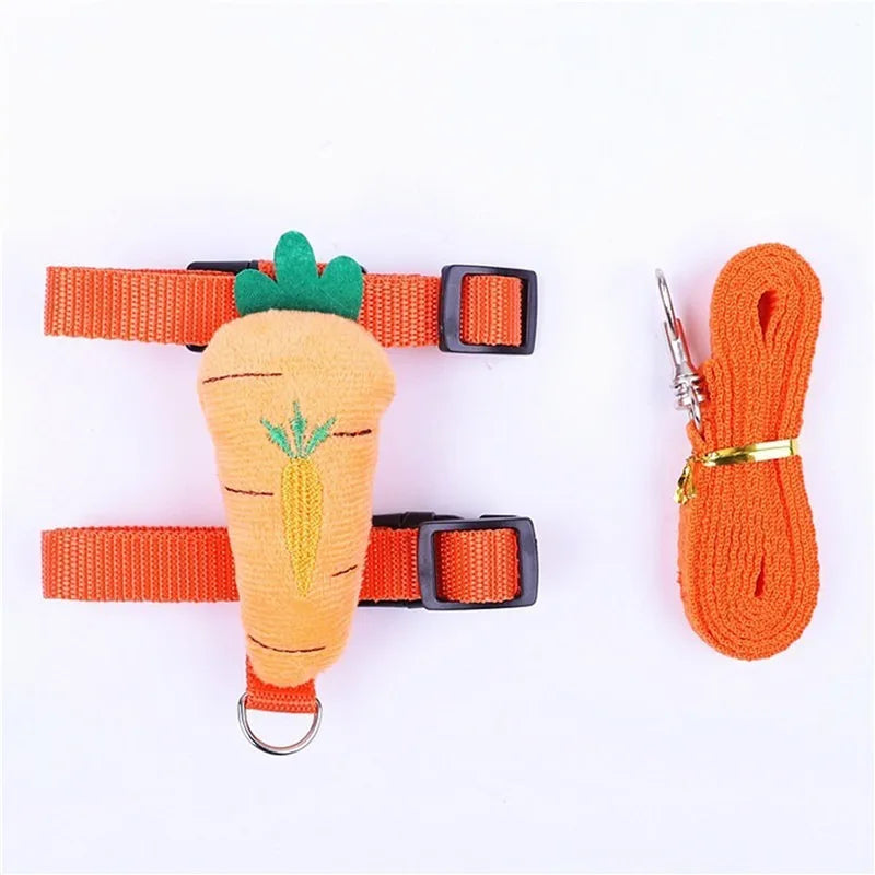 Cute Small Animal Harness &amp; Leash Set – Adorable Fruit-Themed Designs