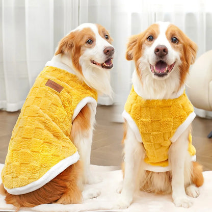 Warm Polar Fleece Dog Coat – Autumn & Winter Sweater Vest for Medium and Large Dogs