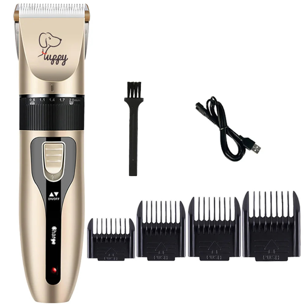Dog Hair Clipper – Electric Pet Grooming Trimmer for Cats &amp; Puppies | Ceramic Blade Professional Shaver Set | Grooming Supplies &amp; Promotions Ditzy Petunia