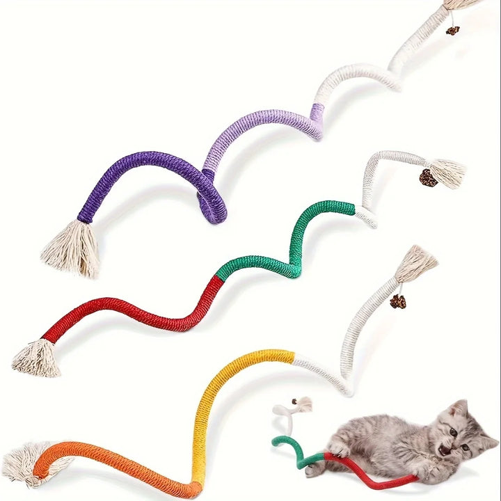 Sisal Rope Cat Toy with Silvervine Fruit - Durable Interactive Chew Toy for Cats Ditzy Petunia