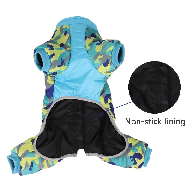 Winter Warm Thicken Dog Jacket for Small Medium Dogs - Waterproof, Windproof, Cozy Coat for Chihuahua, French Bulldog, Pug &amp; More Ditzy Petunia