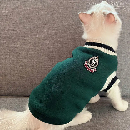 🐶 Cozy Knitted Dog Sweater – Soft & Stylish Winter Pet Outfit