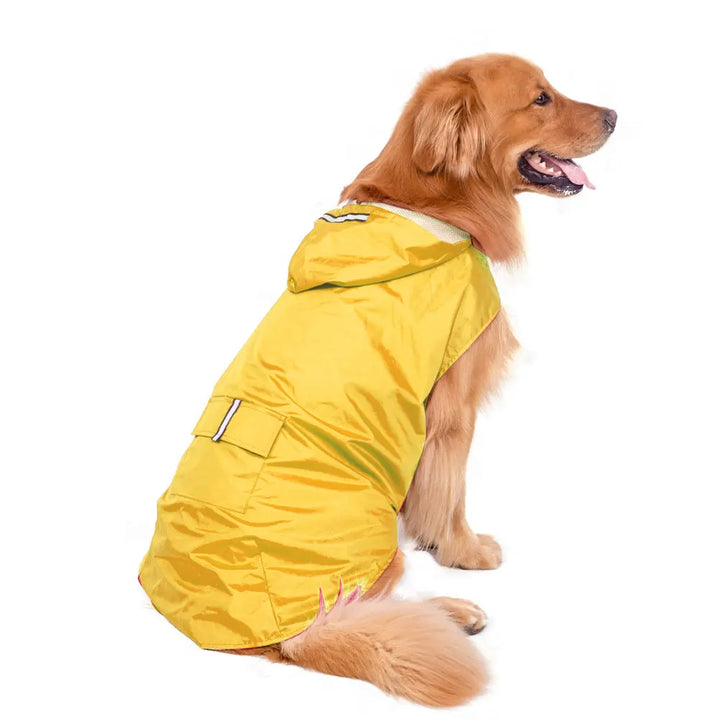 Waterproof Dog Raincoat with Hood | Reflective Pet Rain Poncho for Small &amp; Large Dogs | Raincoat for Chihuahua, Husky &amp; More - Ditzy Petunia