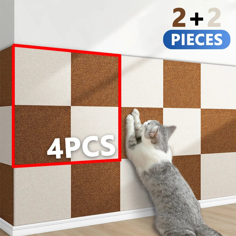 Self-Adhesive Cat Climbing Mat | Scratch-Resistant DIY Cat Scratcher for Furniture Protection - Ditzy Petunia