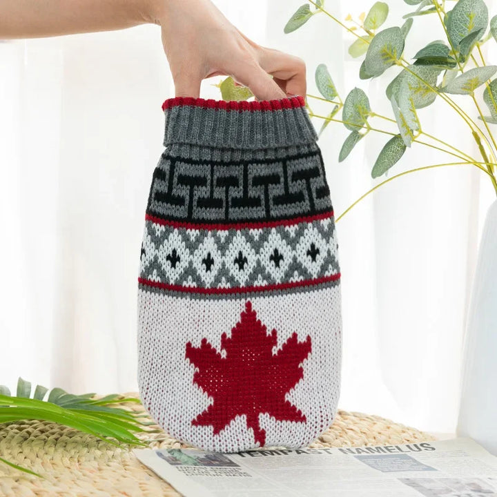 Warm Pet Dog Sweaters – Winter Clothes for Small Medium Dogs, Knitted Coat for Puppies, Cats (Chihuahua, Yorkie, French Bulldogs) - Ditzy Petunia