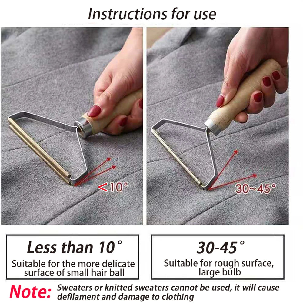 Portable Pet Hair Remover Brush – Manual Lint Roller for Clothes, Sofa, and Upholstery